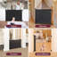 Barrière de sécurité rétractable pour bébé et animal de compagnie: Barrière en filet réglable sans perceuse pour une installation facile et sans dommages.-407760505-407760509