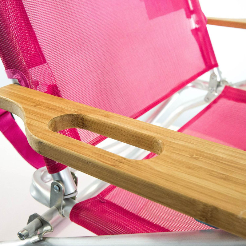 Folding Beach Chair, Pink