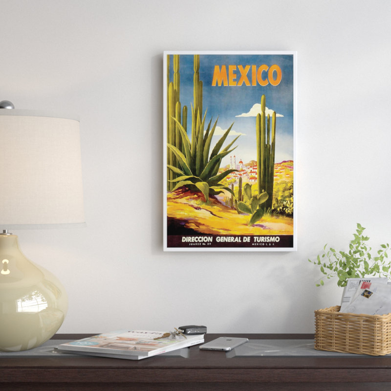 « mexico ii », affiche rétro sur toile, 26" H x 18" L x 1,5" D