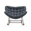 Modern Iron Frame Rocking Chair with Cushion-135262164