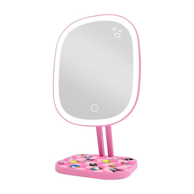 Hello Kitty And Friends Vacay Highlight Led Makeup Mirror with Soft Touch Sensor and Adjustable Tilt