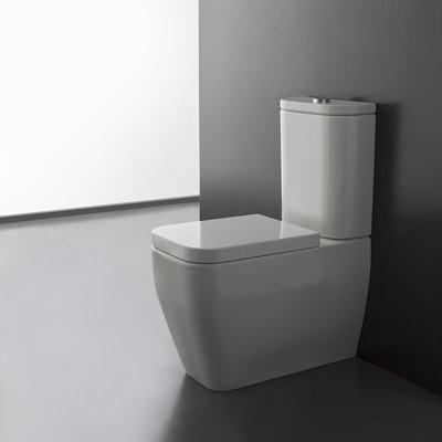 Scarabeo By Nameeks Next 1.2 Gallons GPF Elongated Wall Mounted Kit (Seat Included)