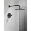 Ensemble de robinet de douche à pluie rond Modern 14 Series, ensemble de pomme de douche et poignées noir mat, ensemble de garniture de valve, noir mat (valve non incluse)-94088352