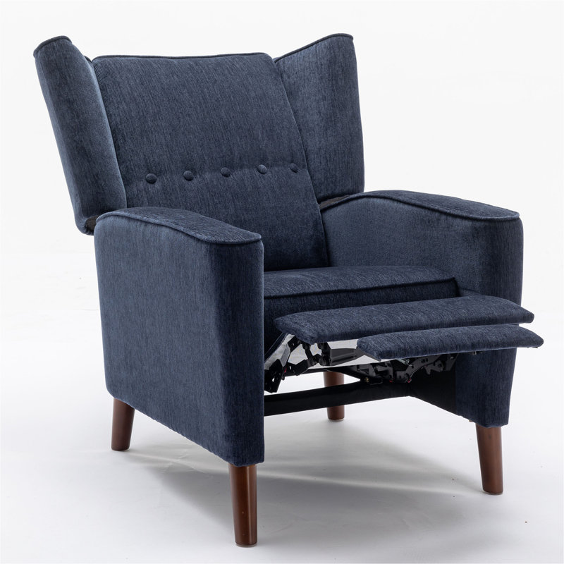 Fauteuil inclinable Libeth, Chenille bleu