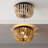 Ohlone Farmhouse Wood Beaded/Metal LED Flush Mount-70777068-123703379