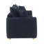 Canapé-lit modulaire en velours bleu Irina avec 3 coussins décoratifs Irina