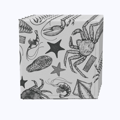 Cotton Abstract Square Napkin