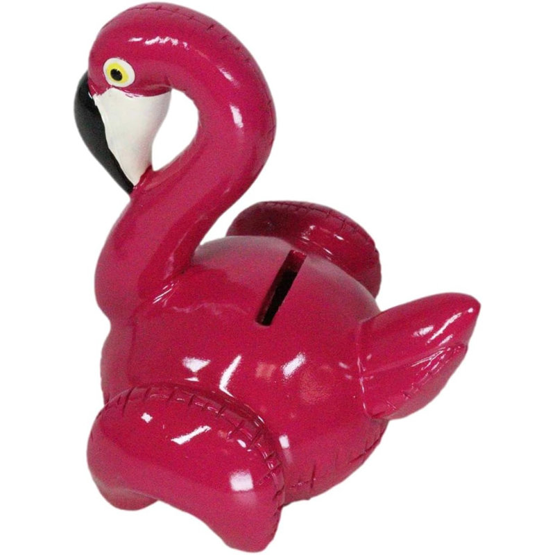 Figurine tirelire fantaisiste magenta