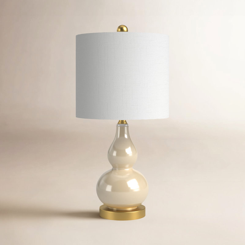 Lampe de table 20,5 "Galliano, Ivoire
