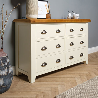 Lucille 128cm W 6 - Drawer Chest of Drawers