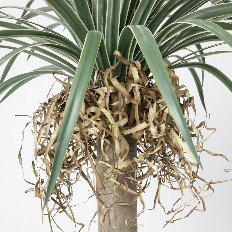 Arbre à fleurs artificiel 85,75 po dans un pot à fleurs blanc parfait pour une utilisation intérieure et extérieure