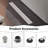 Long Rectangular Linear Shower Drain With Square Pattern Drain Cover And Hair Catcher,Stainless Steel,Brushed Nickel