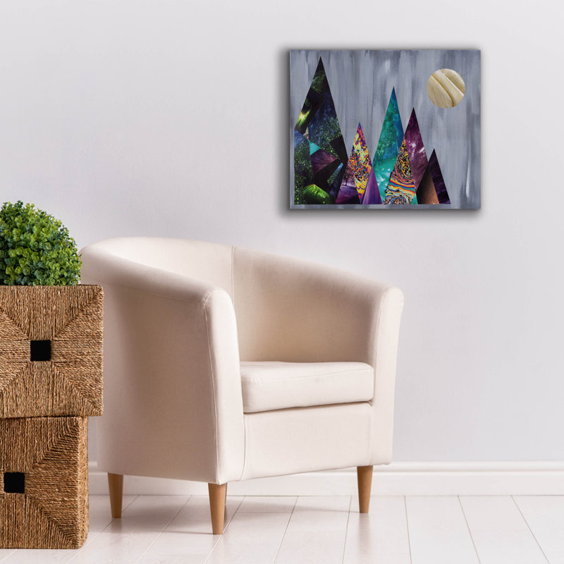 «Mountains» par Artpoptart, art mural sur toile, H 20 po x l 24 po x P 0,75 po