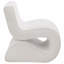 Chaise courbée incurvée crème Boucle-1664403778