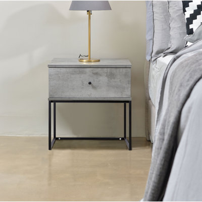 muir 50.2 cm W Bedside Table
