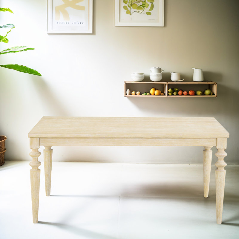 Table à condiments de style urbain - Bois à finition blanche câblée pour la salle à manger Convenience Elegant Option Classy Homes
