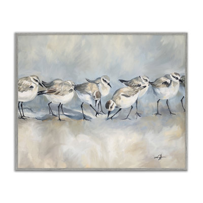 Sandpiper Birds Mirage, estampe numérique, design par Ramona Murdock