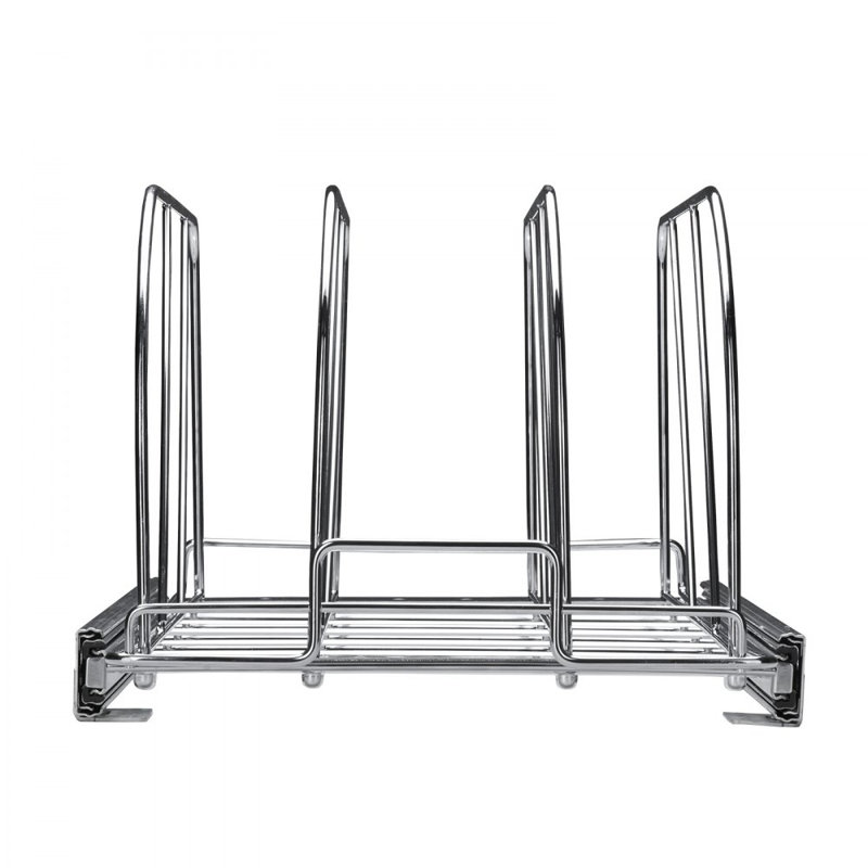 Pan and Pot Rack, Expandable Pull Out Under Cabinet Organizer, 8.8" H x 21" W x 11.7" D