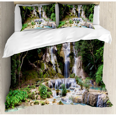 Waterfall Rustic Duvet Cover