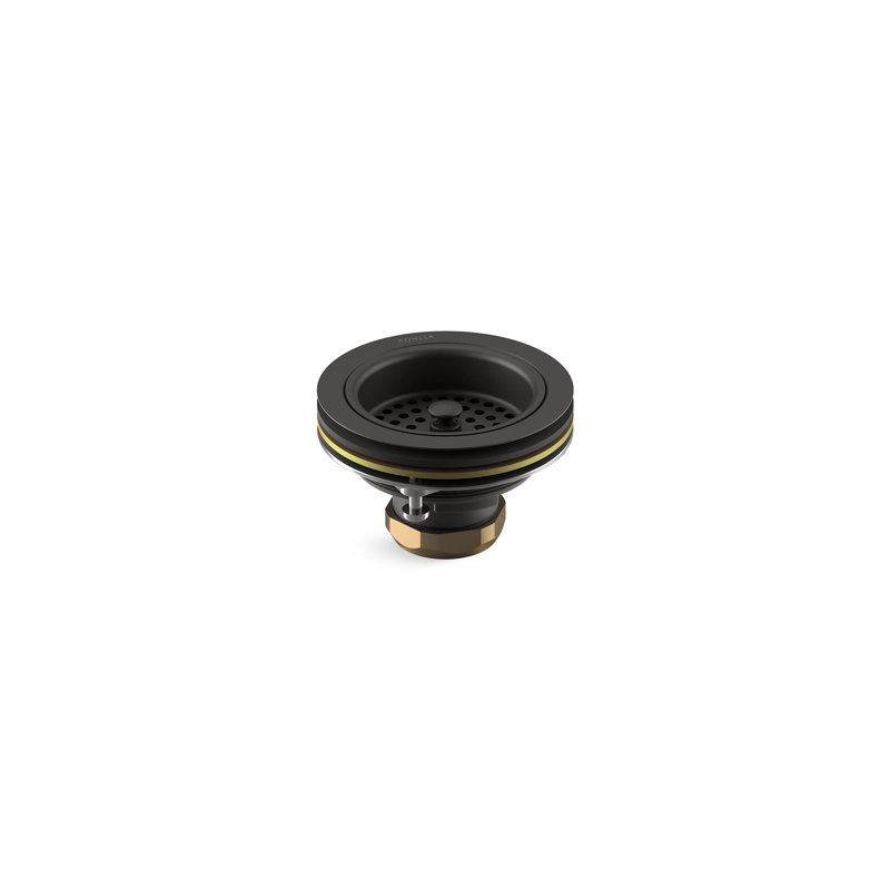 Duostrainer Sink Strainer, Less Tailpiece, Matte Black