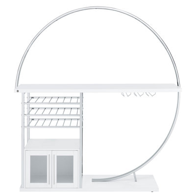 Raley 2-door Circular LED Home Bar Cabinet