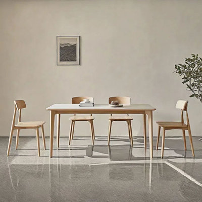 Modern simple dining table and chair combination