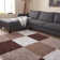 Myshaggy Collection Rugs Geometric Design in Brown