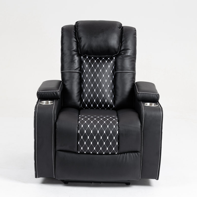 Fauteuil inclinable Lift avec massage et chauffage, Noir, noir, noir, noir