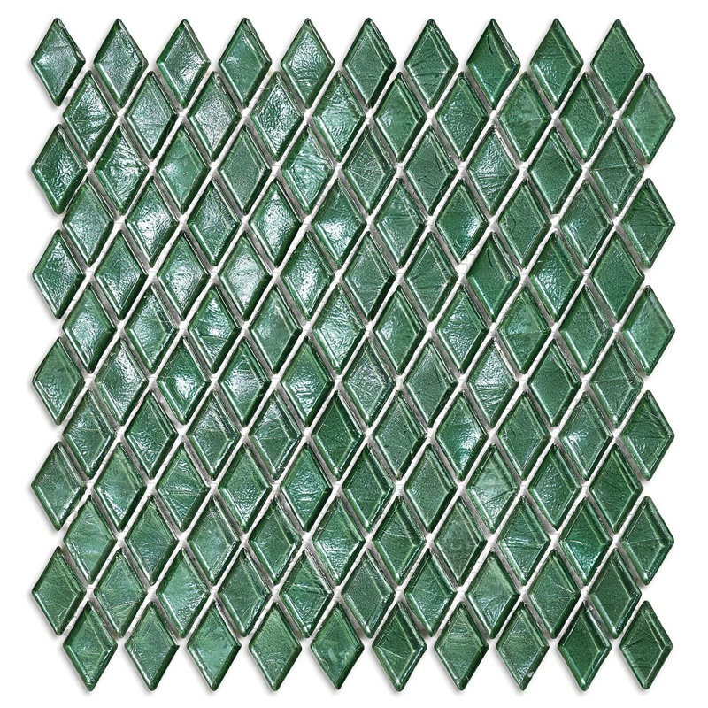 Guaniamo 7/8" x 1-5/8" Diamond Glass Mosaic