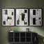 ABSTRACT Series CCGLV III - Impression sur mesure de qualité supérieure avec mat - 3 pièces-485547210-485547211