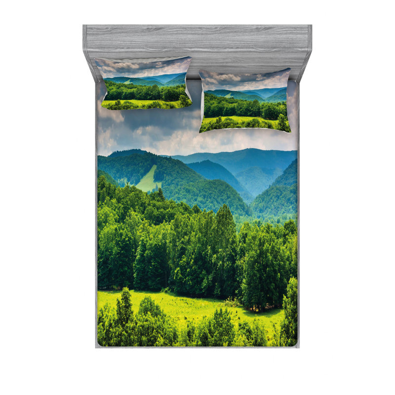 Microfiber Sheet Set, Queen Sheet Set with Fitted Sheet