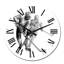 Joueur de hockey en noir et blanc, sport d'hiver IV - horloge murale mondiale-1516557540