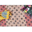 Tapis gris / rose / beige en coton tissé à plat à la main Strattenburg-1155702825