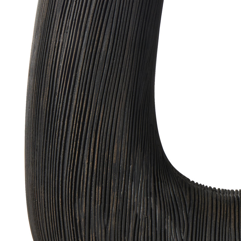 Vase Elara 12 po Elara, 12 inch U Shape, Noir