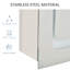 Armoire de salle de bain avec miroir, organisateur à 3 tablettes, gradateur de luminosité et rangement en acier inoxydable argenté à 2 couleurs de température, couleur variable, peu encombrant, acier antirouille