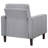 Bowen Tufted Performance Fabric Track-Arm Accent Chair, Grey-2013693303