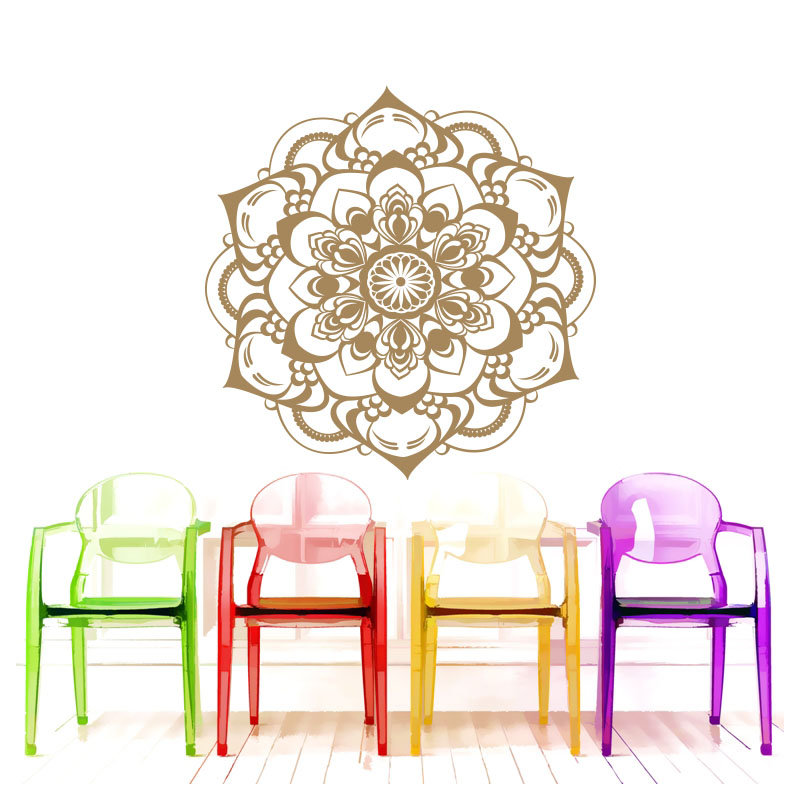 Décalcomanie murale décoration boho Natazhat, Brun pâle