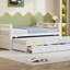 Lit de jour pleine grandeur avec lit gigogne simple et tiroirs, pleine grandeur, blanc (OLD SKU: LP000341AAK)