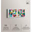 Ensemble de décorations murales colorées et colorées Duo par Art Remedy, cadre blanc, 30 x 30-142132853-142132859