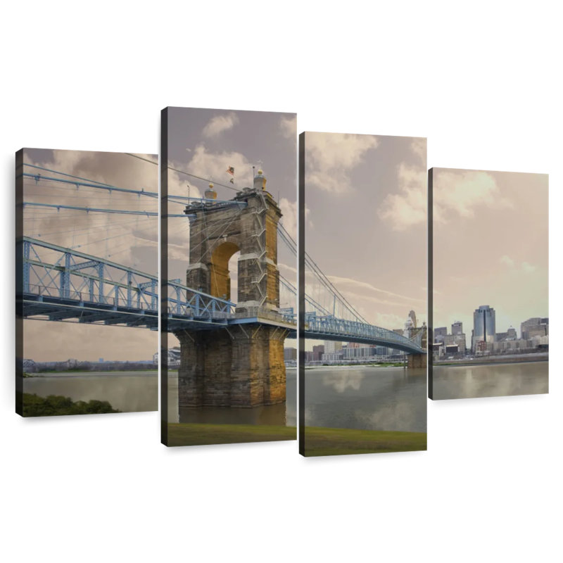 Lilie Roebler Bridge dans l'Ohio, H 22 po x l 36 po