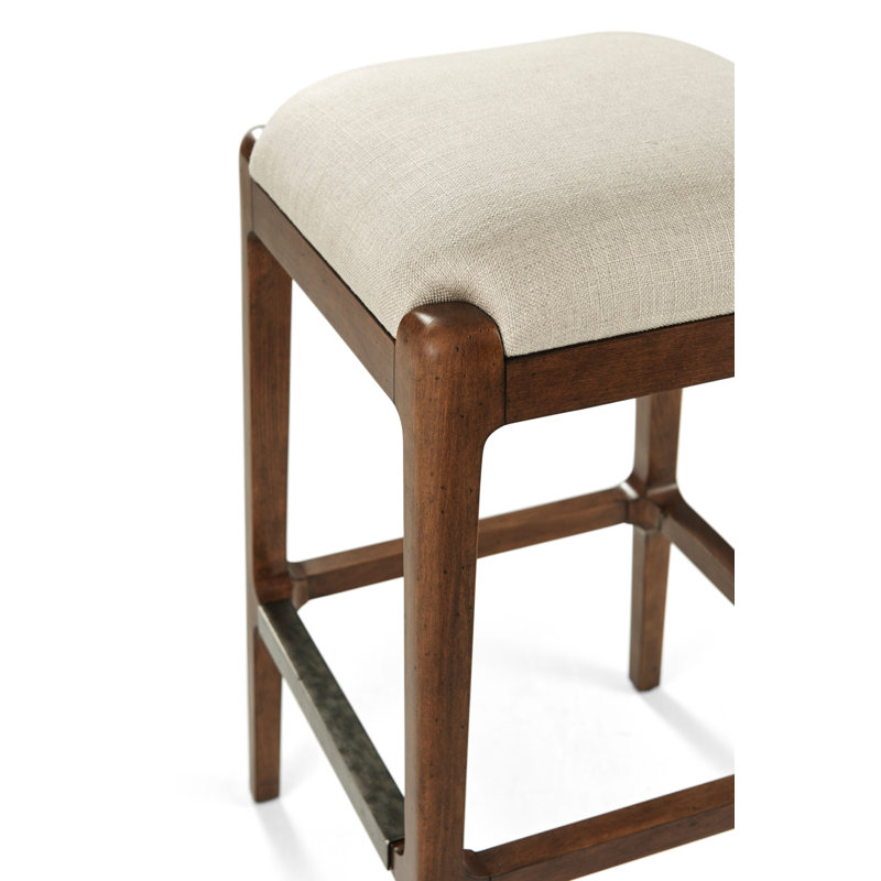 Tavel Upholstered Counter Stool with Solid Wood Frame, Bar Stool (30" Seat Height)