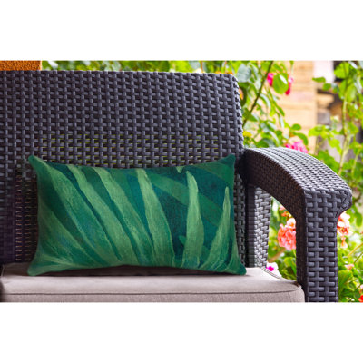 Floral Outdoor Throw Pillow