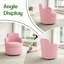 Fauteuil pivotant moderne à 360° en forme de tonneau, fauteuil d'appoint bouclé pour petits espaces-130830825