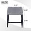 Table d'appoint d'extérieur carré L 21,6 po x l 21,6 po Nazime-1404537465
