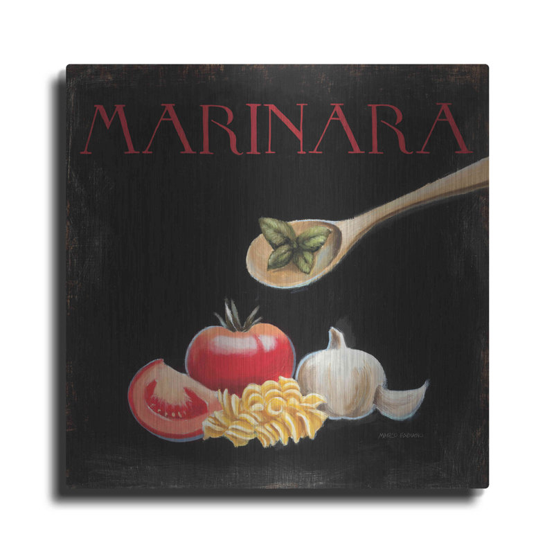 Italian Cuisine IV - Impression sur toile non encadrée, H 36 po x l 36 po x P 0,13 po