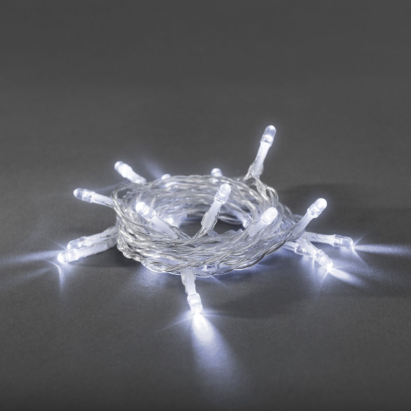 LED Battery Powered Wide Angle LED String Light, 485cm L, Cool White