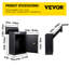 Boîte de dépôt à travers le mur VEVOR, boîte de dépôt de courrier de 12,5 po x 6,3 po x 16,9 po avec goulotte réglable, boîte de dépôt avec serrure à code, pour lettres, loyers, chèques et clés