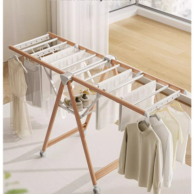 Séchoir à vêtements pliable et mobile pour l'intérieur