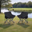 2 chaises de camping d'extérieur pliables / portatives, sac de transport-265201158