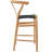 26″ Seat Height Counter Stool – Fully Assembled Farmhouse Wood Chair with Dark Espresso Woven Y‑Back Seat, Solid Beech Frame, 250 lb Capacity-836734640